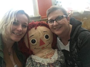 TOPS members Rachael and Jennifer found Annabelle